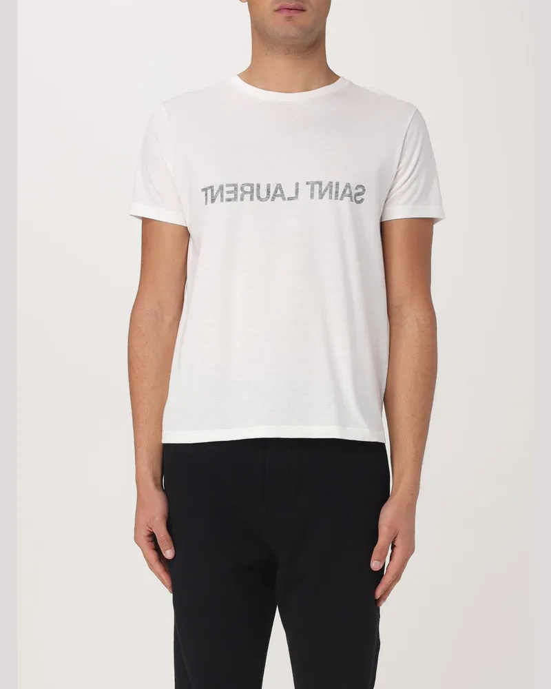 Saint Laurent T-shirt herren Weiß