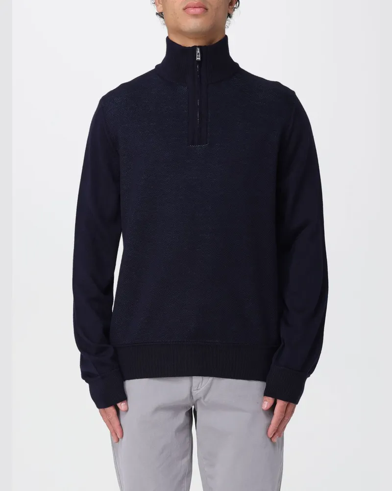HUGO BOSS Pullover herren Blau