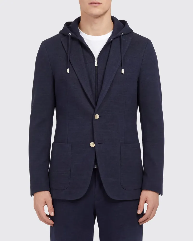 Eleventy Jacke herren Blau