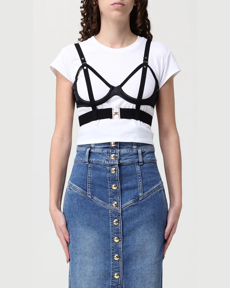 Elisabetta Franchi T-shirt damen Weiß