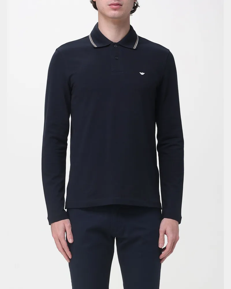 Emporio Armani Polo herren Blau