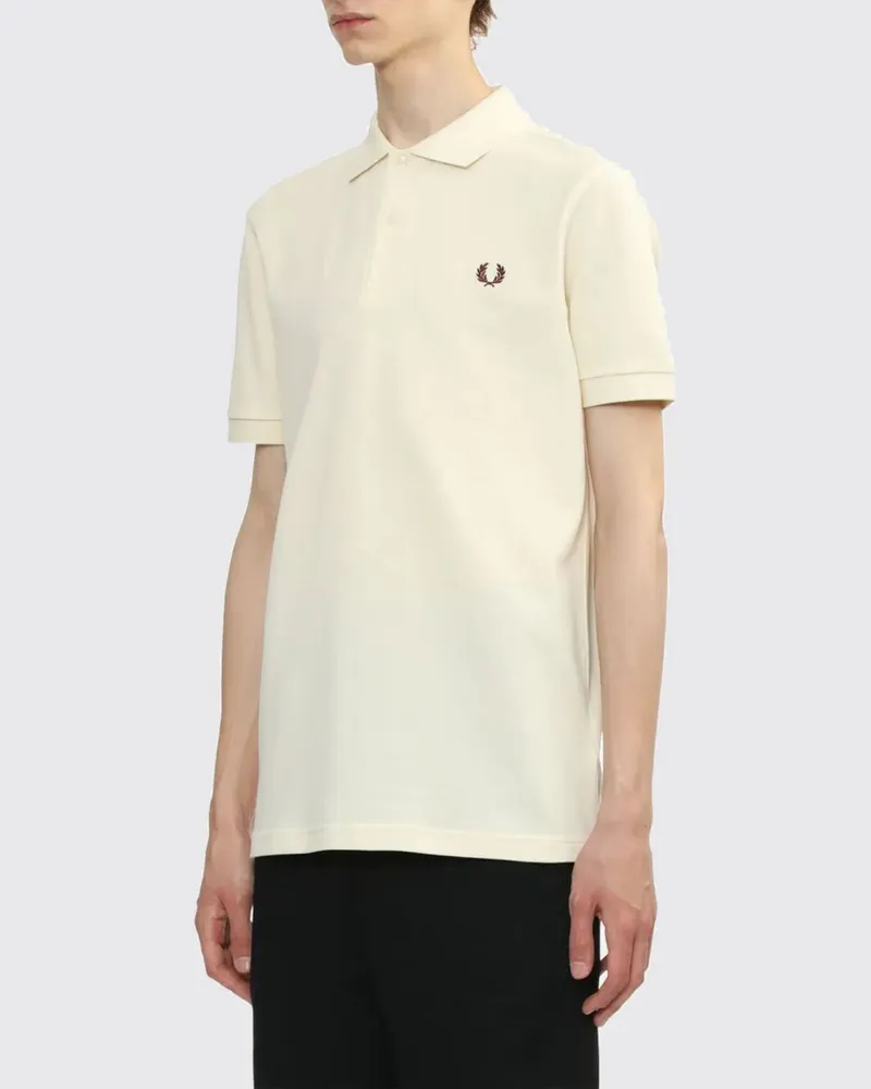 Fred Perry Polo herren Ecru