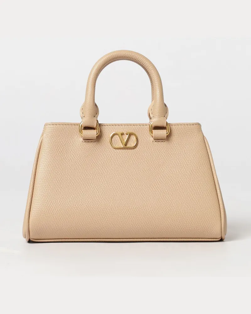 Valentino Garavani Handtasche aus genarbtem Leder mit VLogo Signature Pink