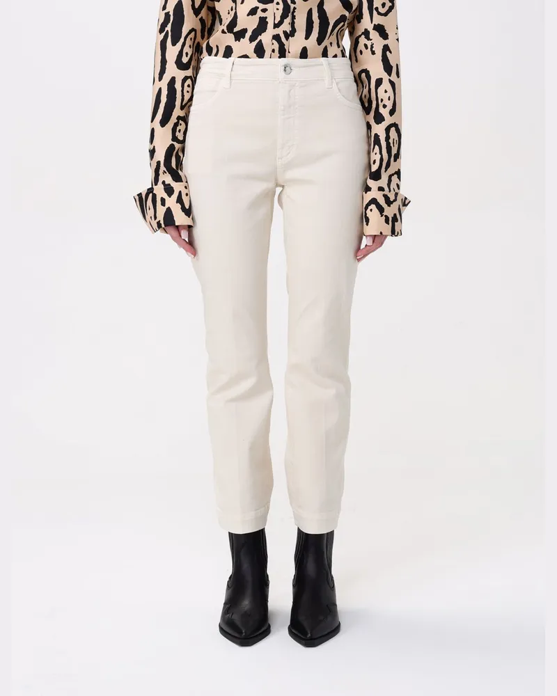 SPORTMAX Hose damen Ecru