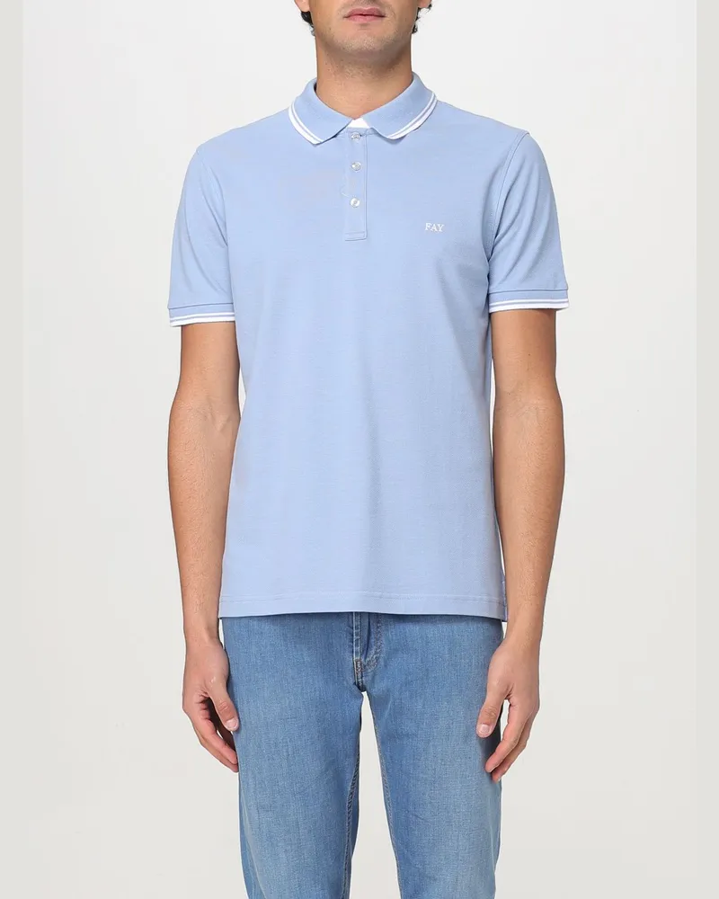 Fay Polo herren Hellblau