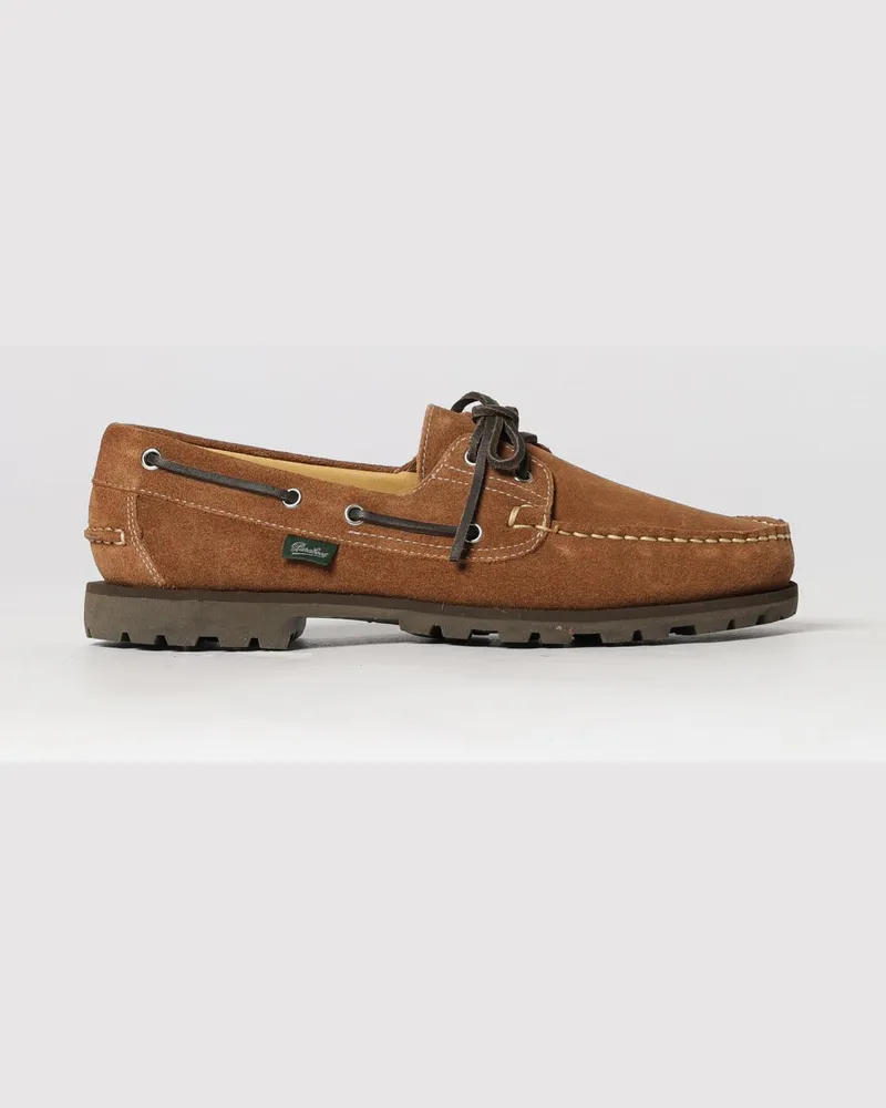 Paraboot Malo Wildleder-Bootsschuhe von mit gezackter Sohle Braun