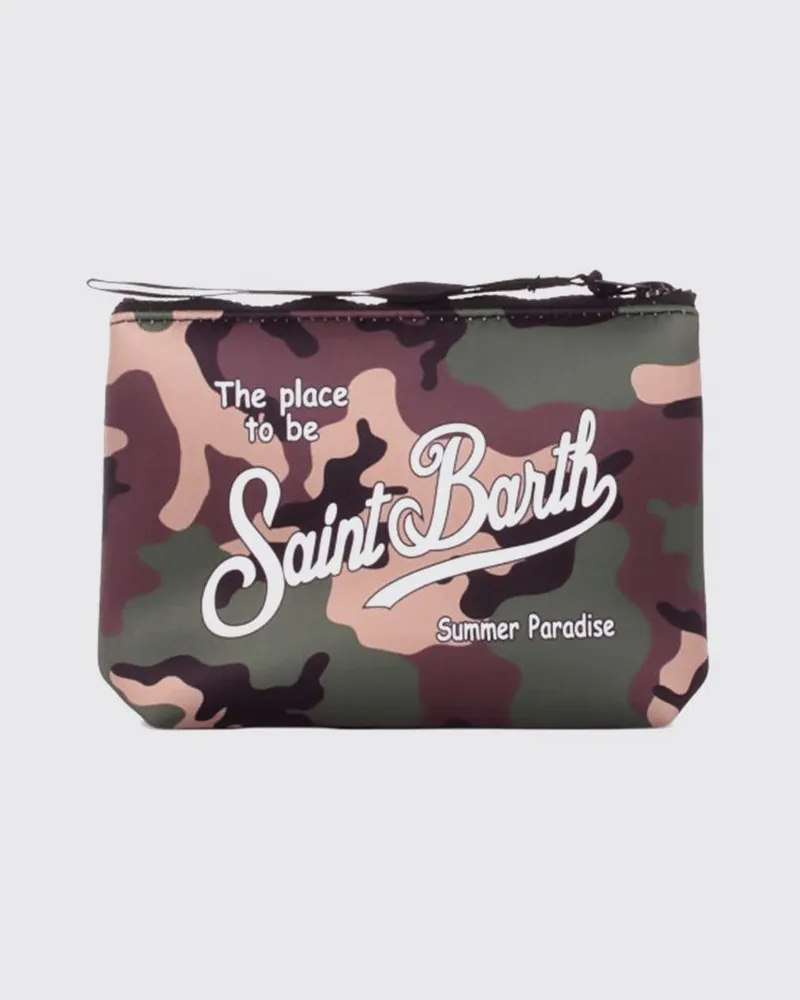 MC2 Saint Barth Aline Pochette aus gestreiftem Polyester Military