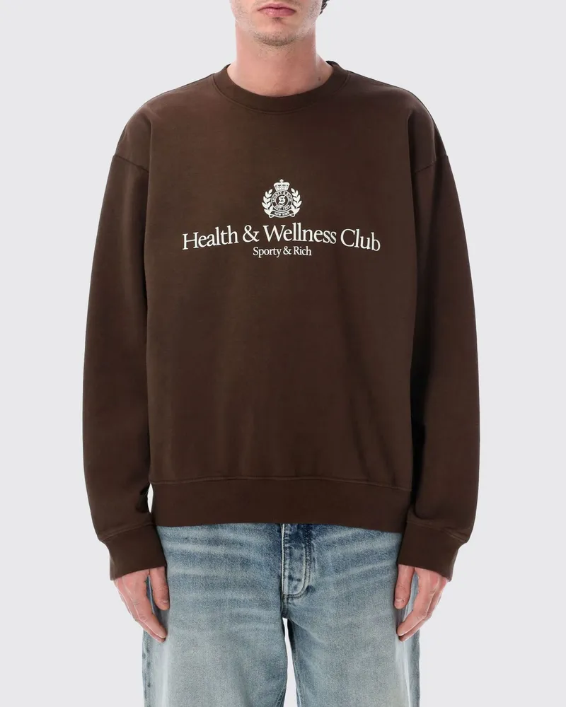 SPORTY & RICH Sweatshirt herren Sporty & Rich Braun