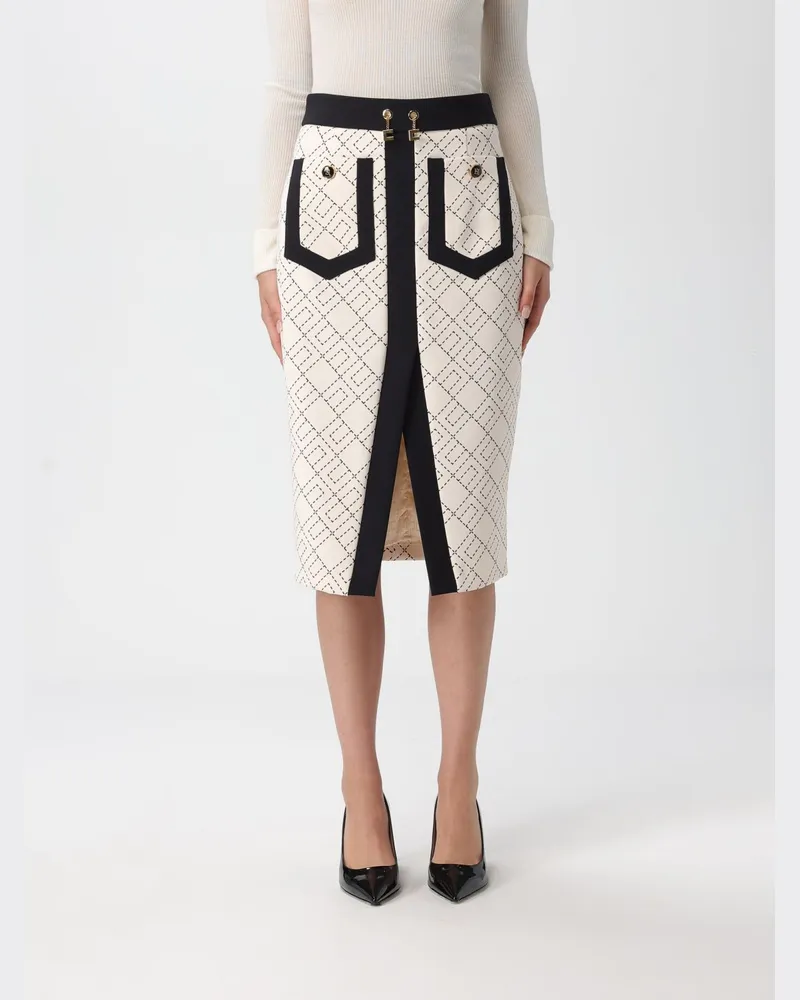 Elisabetta Franchi Rock damen Milch