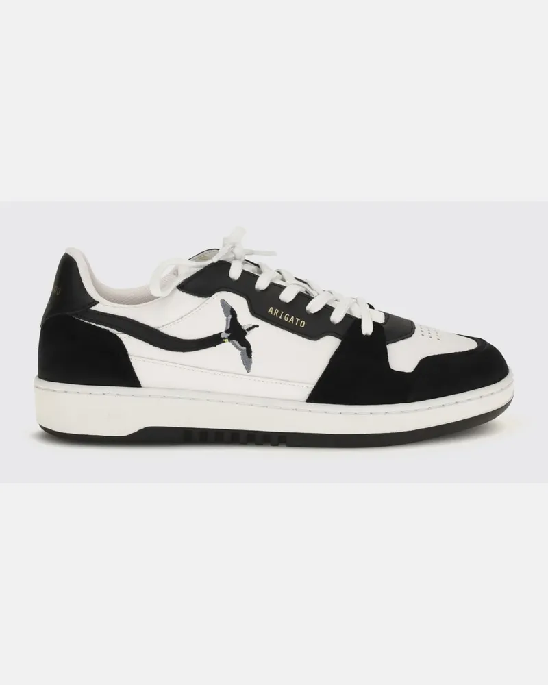 Axel Arigato Bee Bird Low-Top-Sneaker aus Leder mit seitlicher Stickerei Weiß