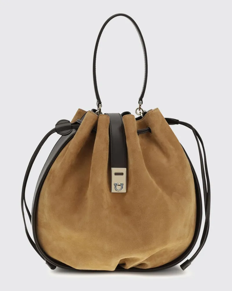 Ferragamo Schultertasche damen Natural