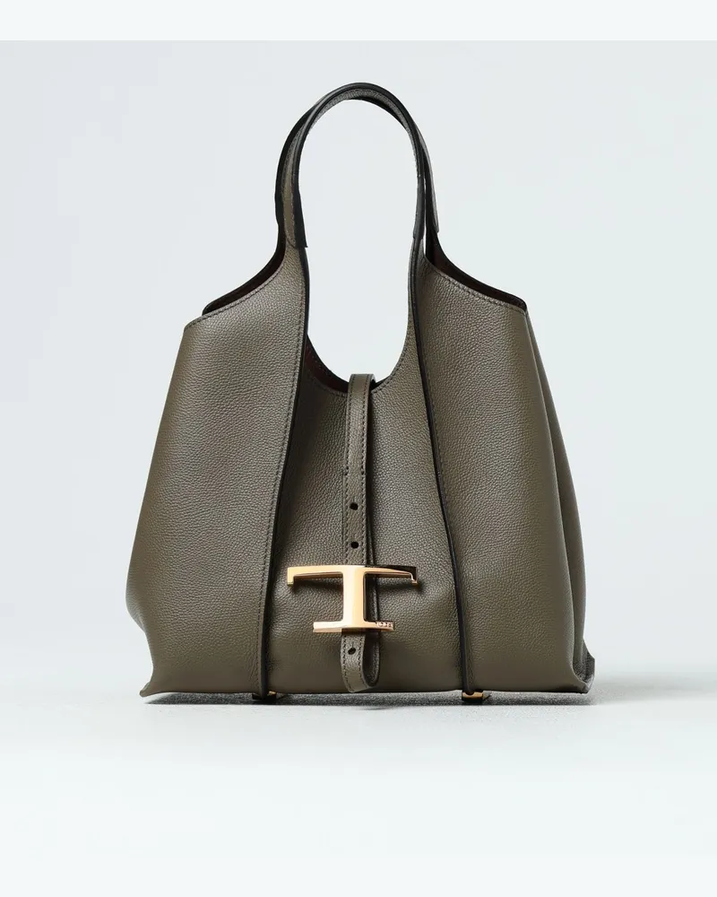 TOD'S Schultertasche damen Taubengrau