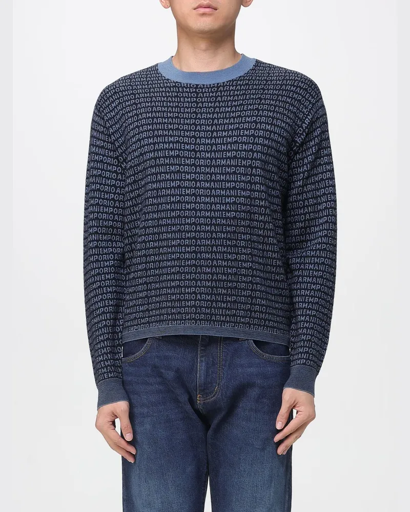 Emporio Armani Pullover herren Blau
