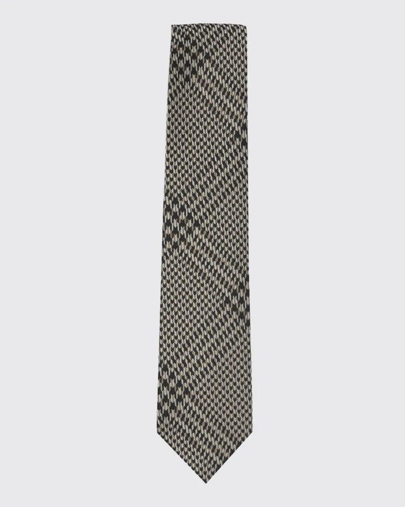 Tom Ford Gepunktete Seidenkrawatte mit 7,5 cm Breite Braun