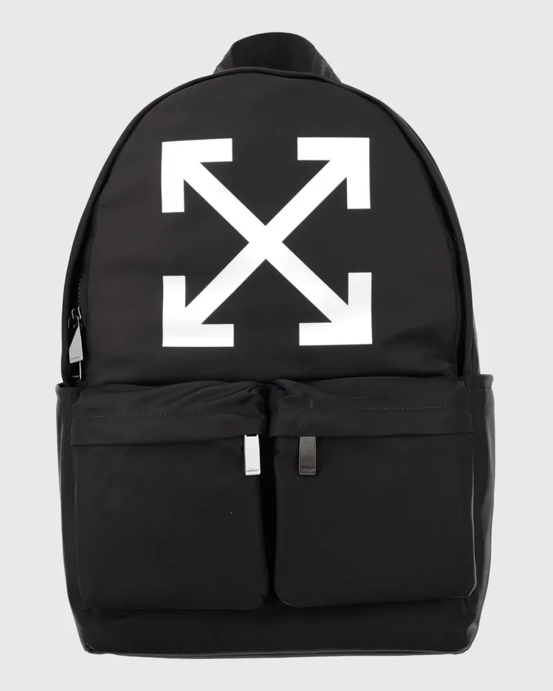 OFF-WHITE Full Arrow Nylon-Rucksack von mit Logo-Riemen und Arrow-Print Schwarz