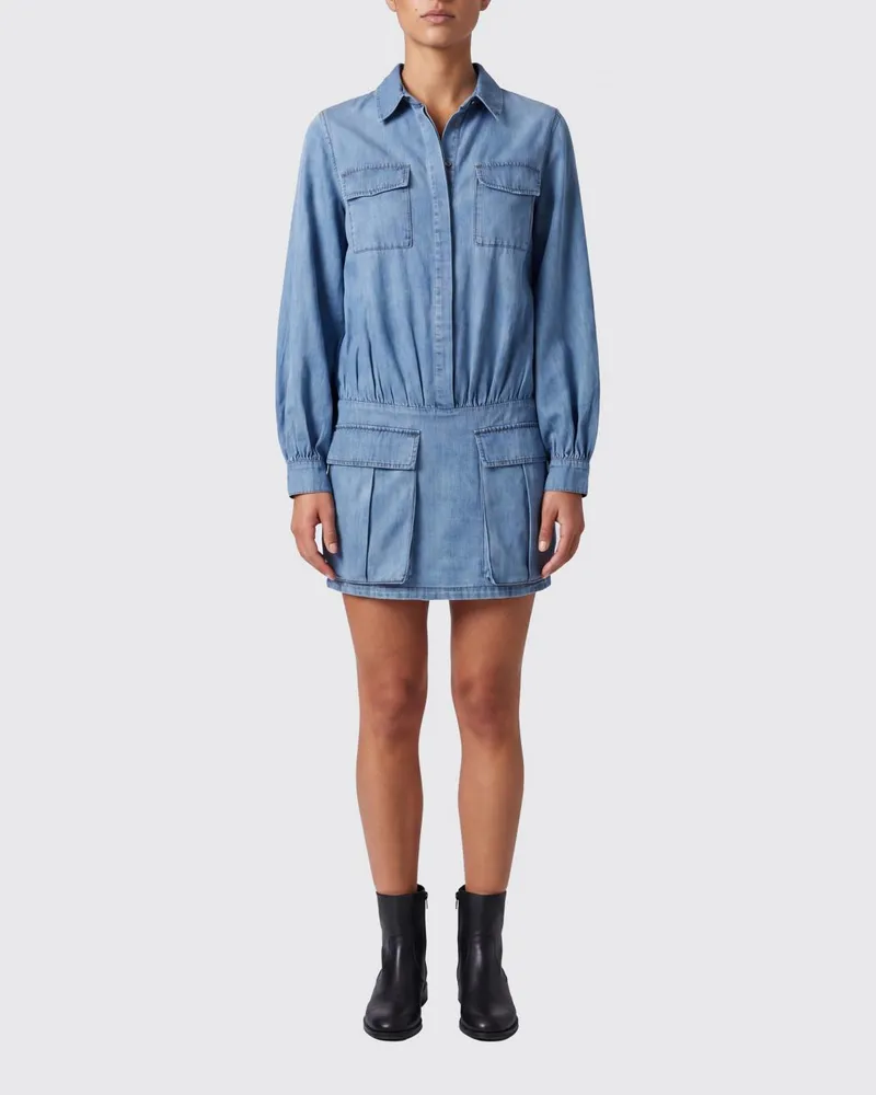 7 for all mankind Kleid damen Blau