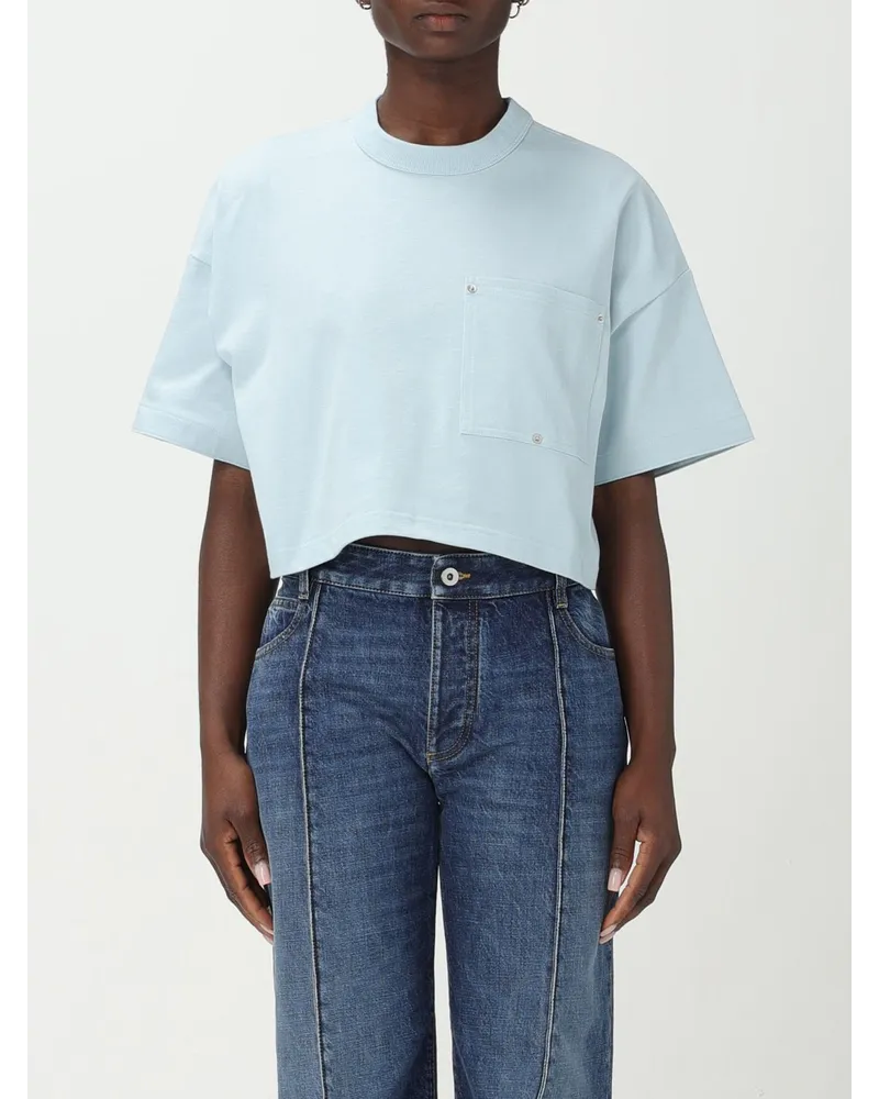 Bottega Veneta T-shirt damen Hellblau