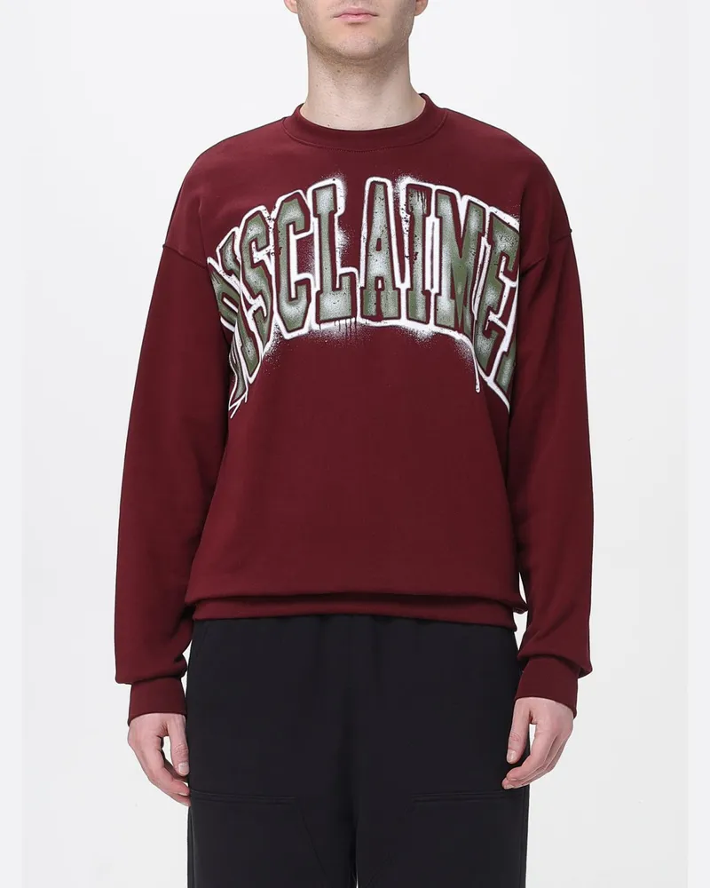 DISCLAIMER Sweatshirt herren Burgunderrot