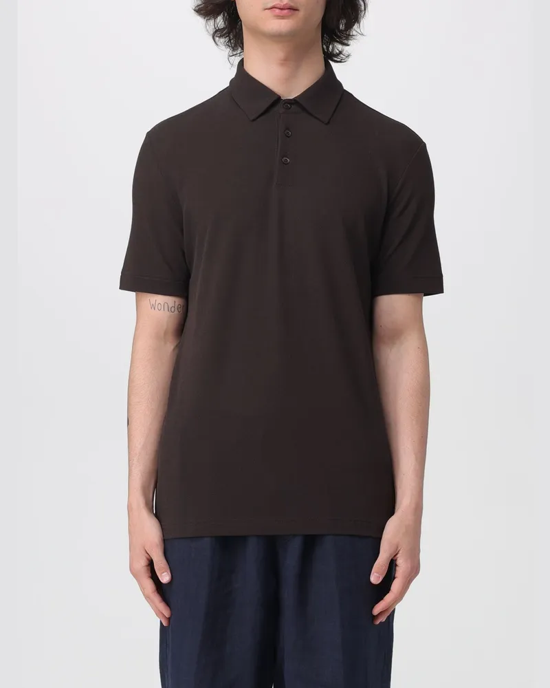 Zanone T-shirt herren Braun