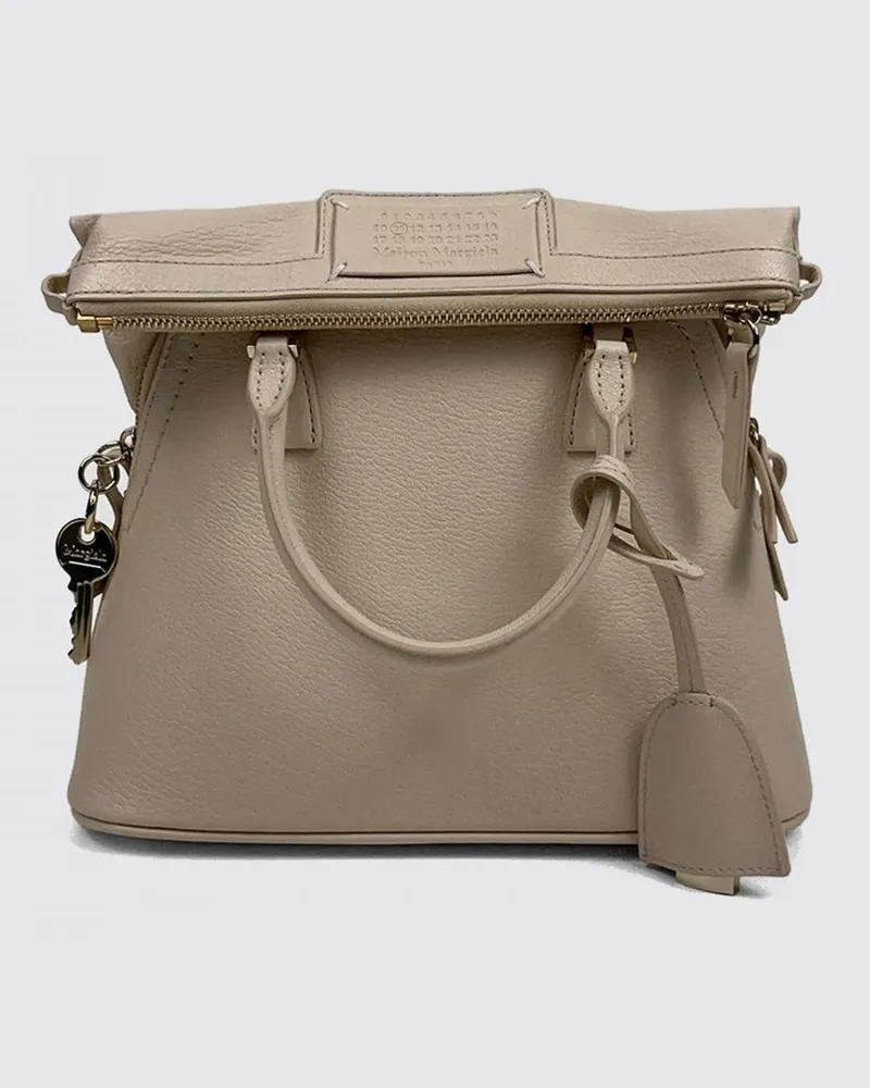 Maison Margiela 5AC Tasche aus genarbtem Leder Sand