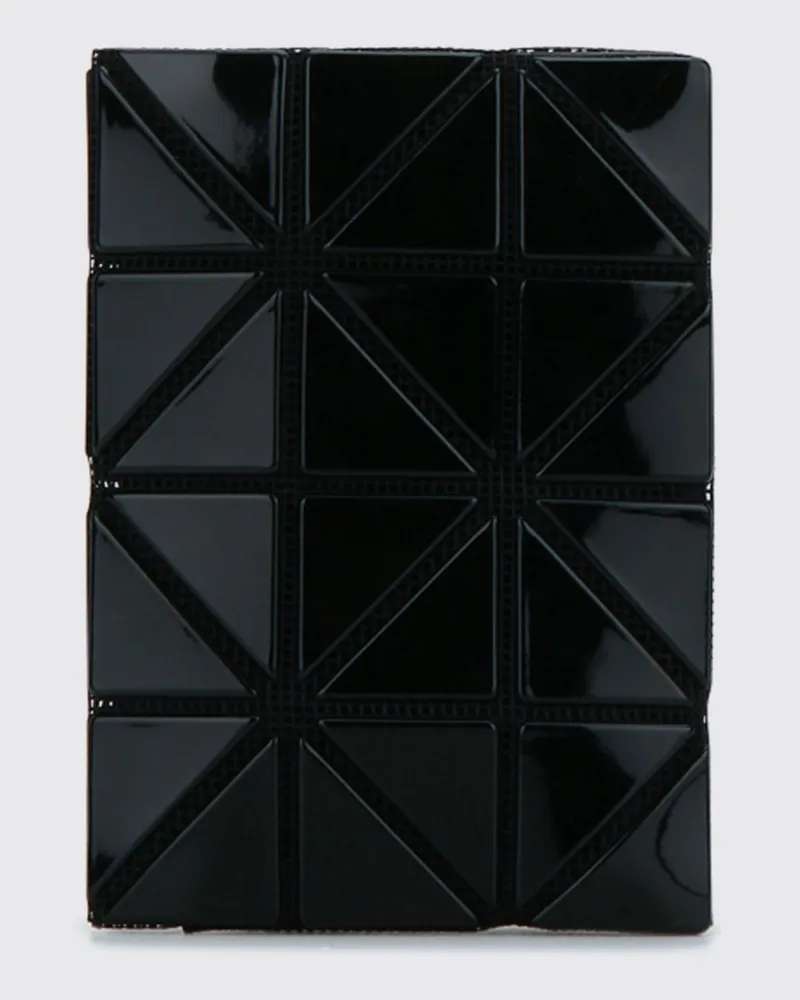 Issey Miyake Mini-Tasche aus PVC mit geometrischem Design und Klappverschluss Schwarz