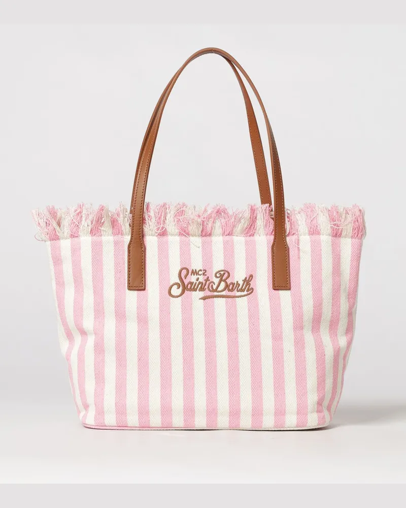 MC2 Saint Barth Baumwolltasche mit gesticktem Logo Quartz