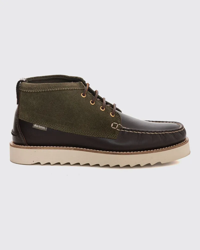 Barbour Hadston Schnür-Chukka-Boots aus Wild- und Glattleder Grün