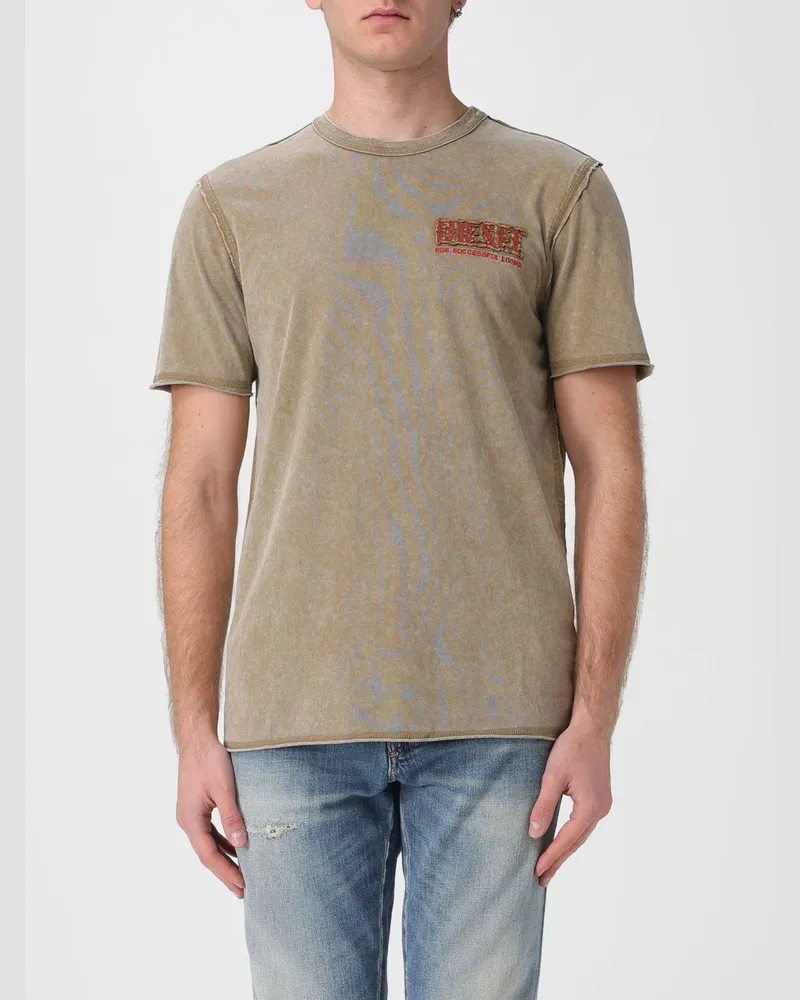 Diesel T-shirt herren Beige