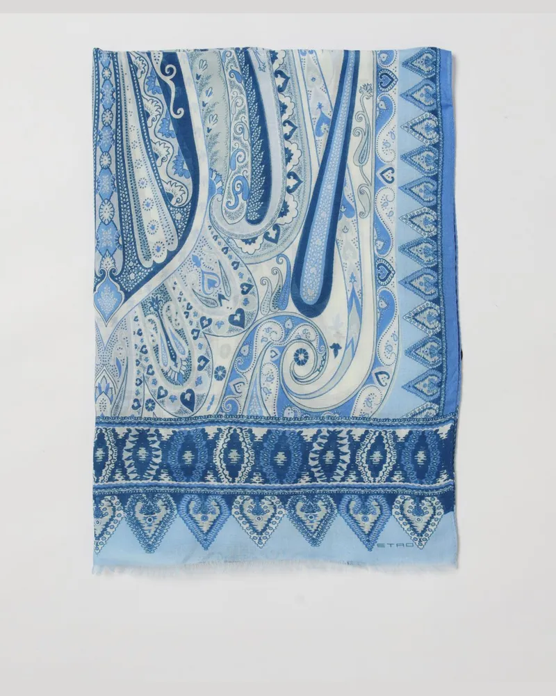 Etro Schal herren Hellblau