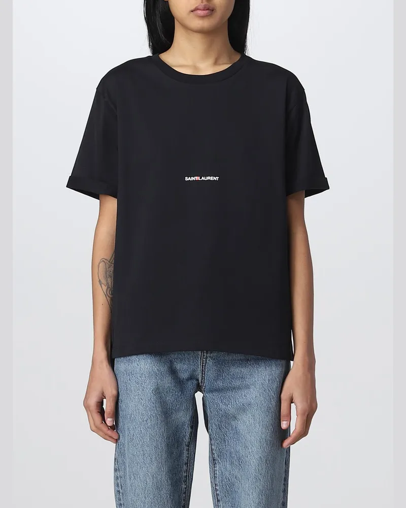 Saint Laurent T-shirt damen Schwarz