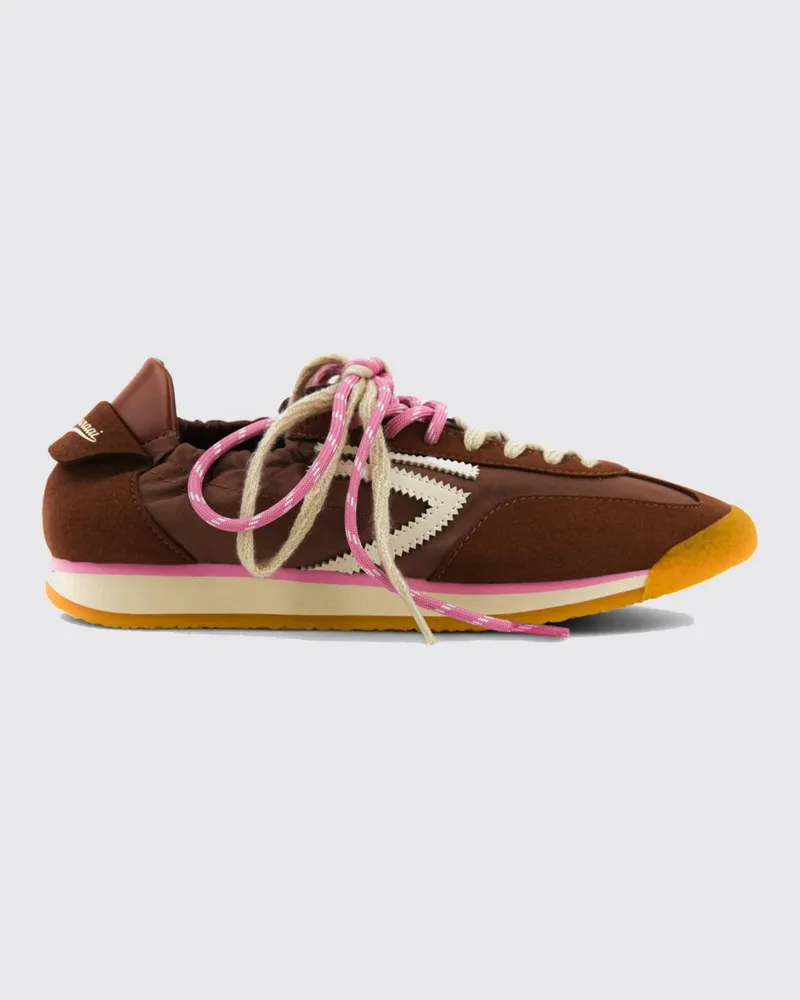 Puraai 6.02 Panther Sneakers aus veganem Leder und Stoff Burnt