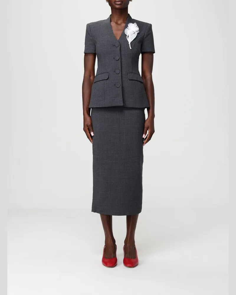 Self-Portrait Kleid damen Grau