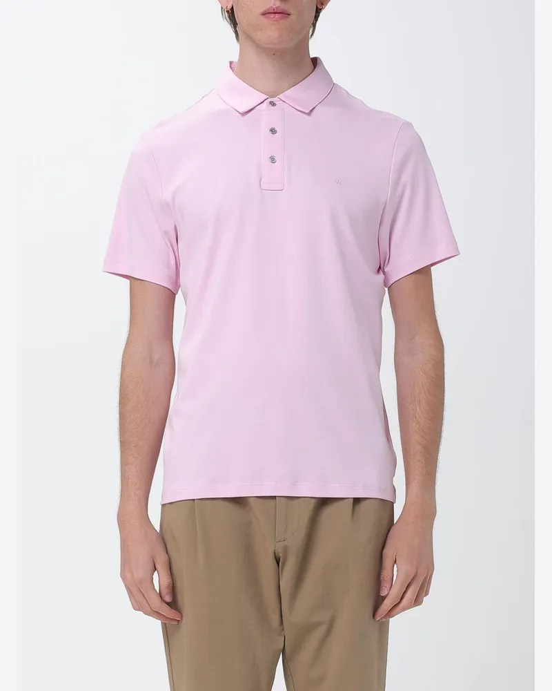 Michael Kors Sleek Poloshirt aus Bio-Baumwolle Puder