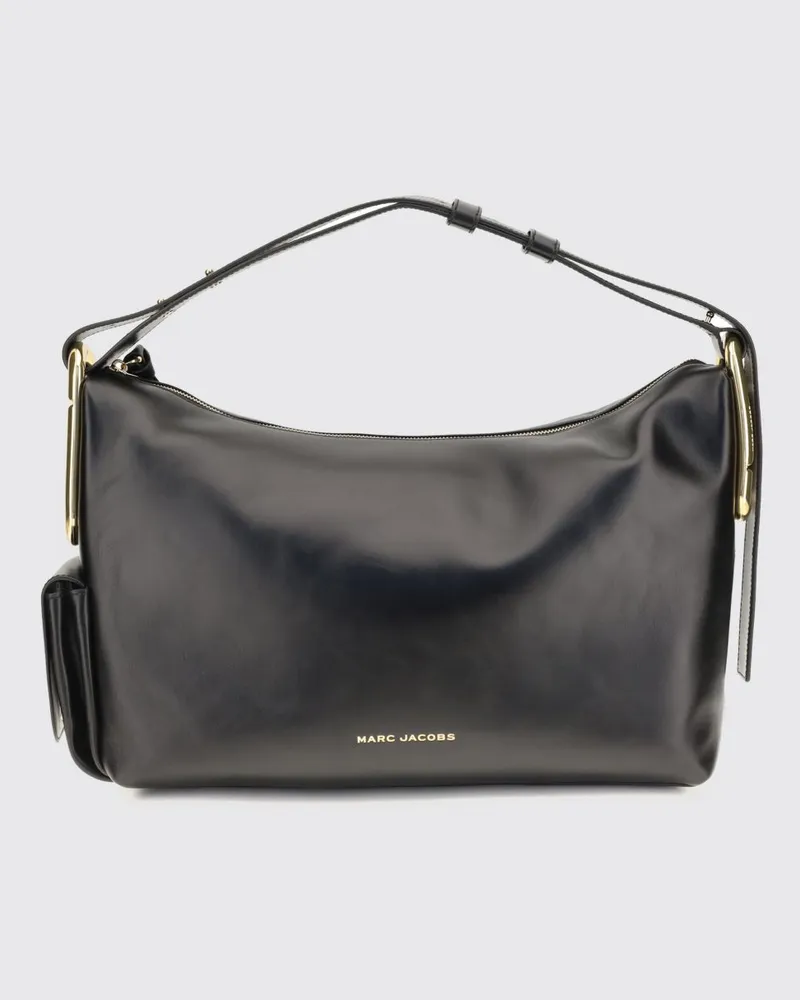 Marc Jacobs Scene Tote-Bag aus Leder mit laminiertem Double J-Logo Schwarz