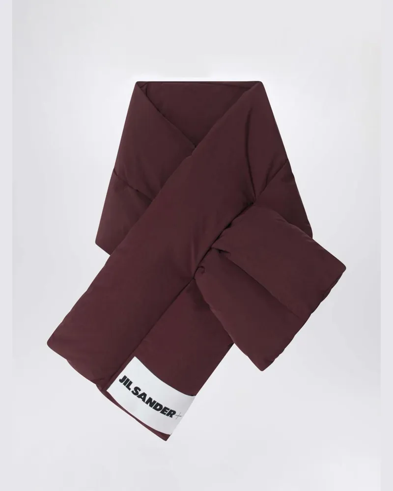 Jil Sander Schal herren Burgunderrot
