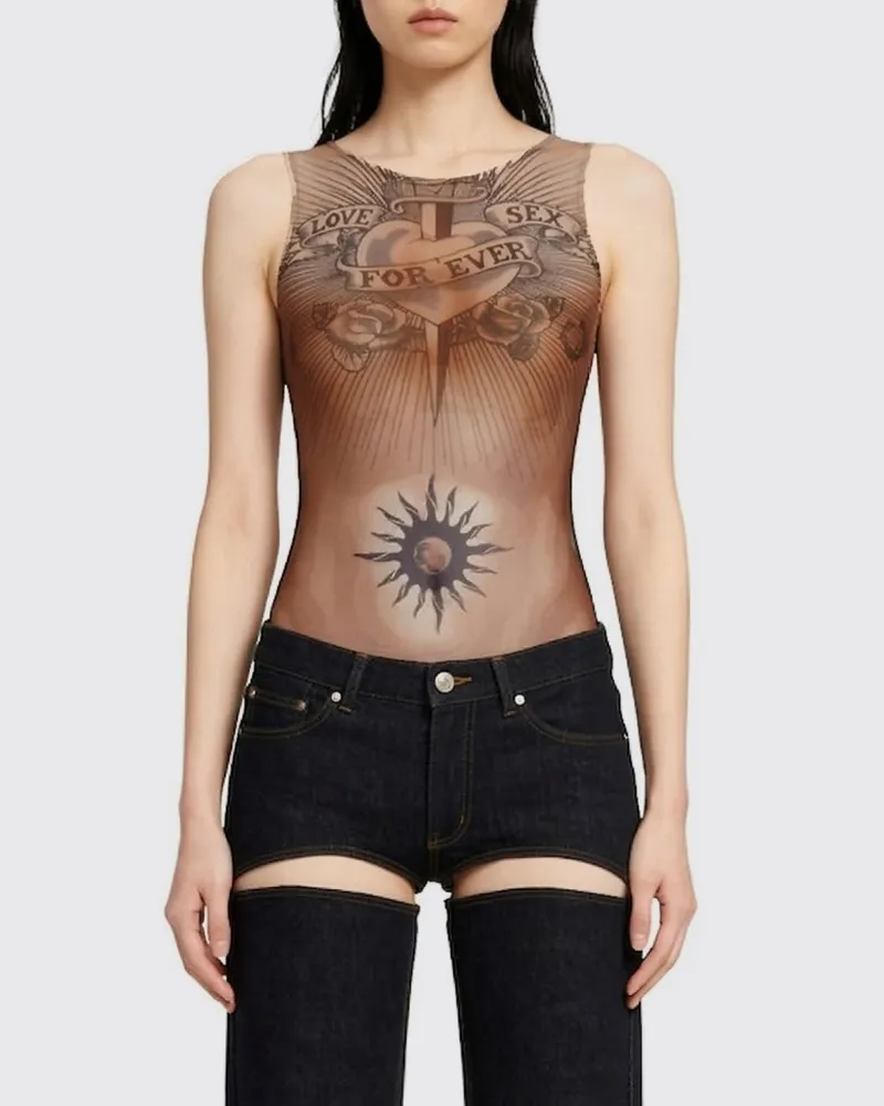 Jean Paul Gaultier Top damen Braun