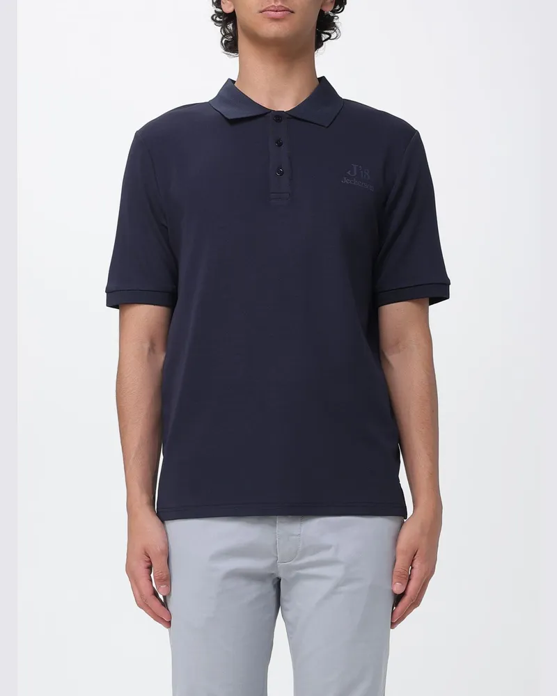 Jeckerson Polyester-Polohemd mit Logo Blau