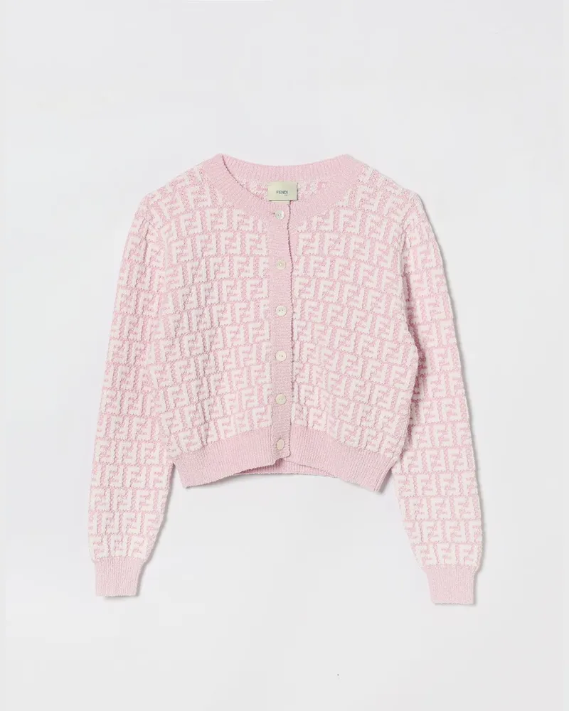 Fendi Baumwollmisch-Cardigan mit Monogramm-Motiv Bunt