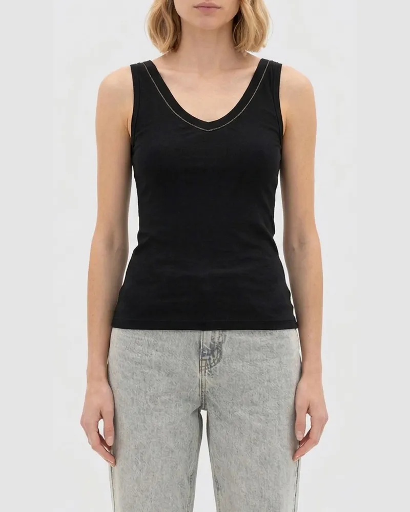Brunello Cucinelli Top damen Schwarz