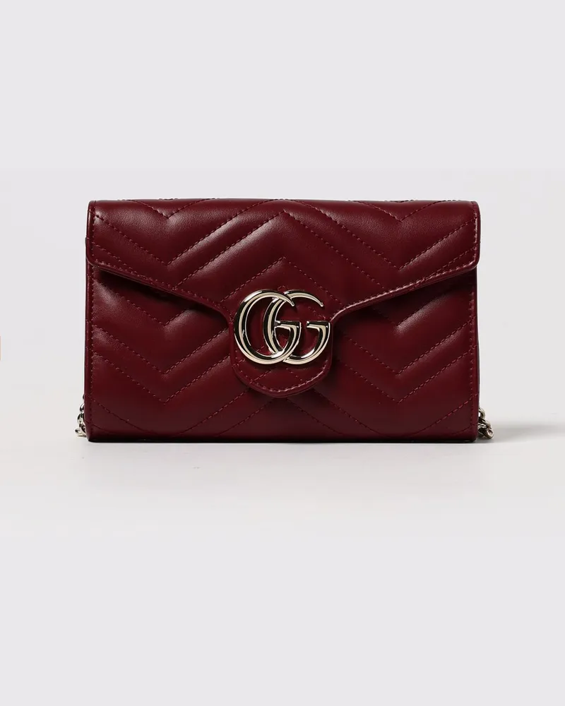 Gucci Schultertasche damen Burgunderrot