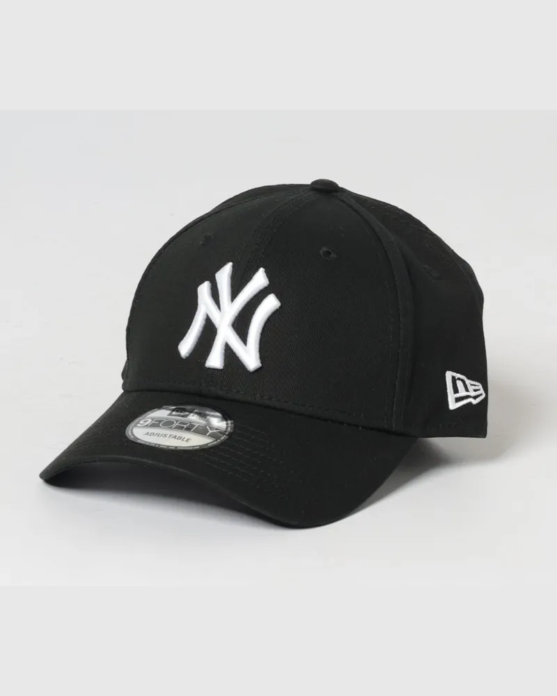 New Era 9Forty NY Yankees Baumwollkappe mit gesticktem Logo Schwarz