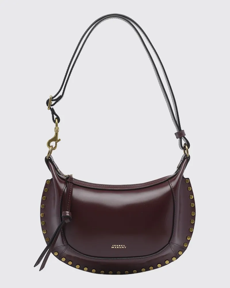 Isabel Marant Schultertasche damen Burgunderrot