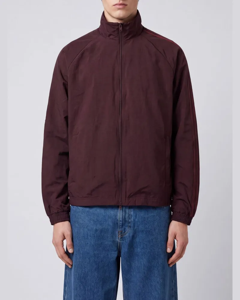 Y-3 Bomberjacke aus Nylon mit Stehkragen und Reißverschluss Grau