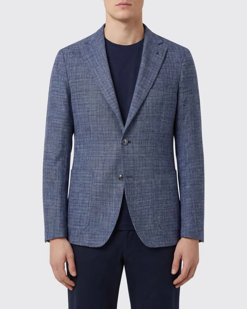 Tagliatore Einreihiger Blazer Blau
