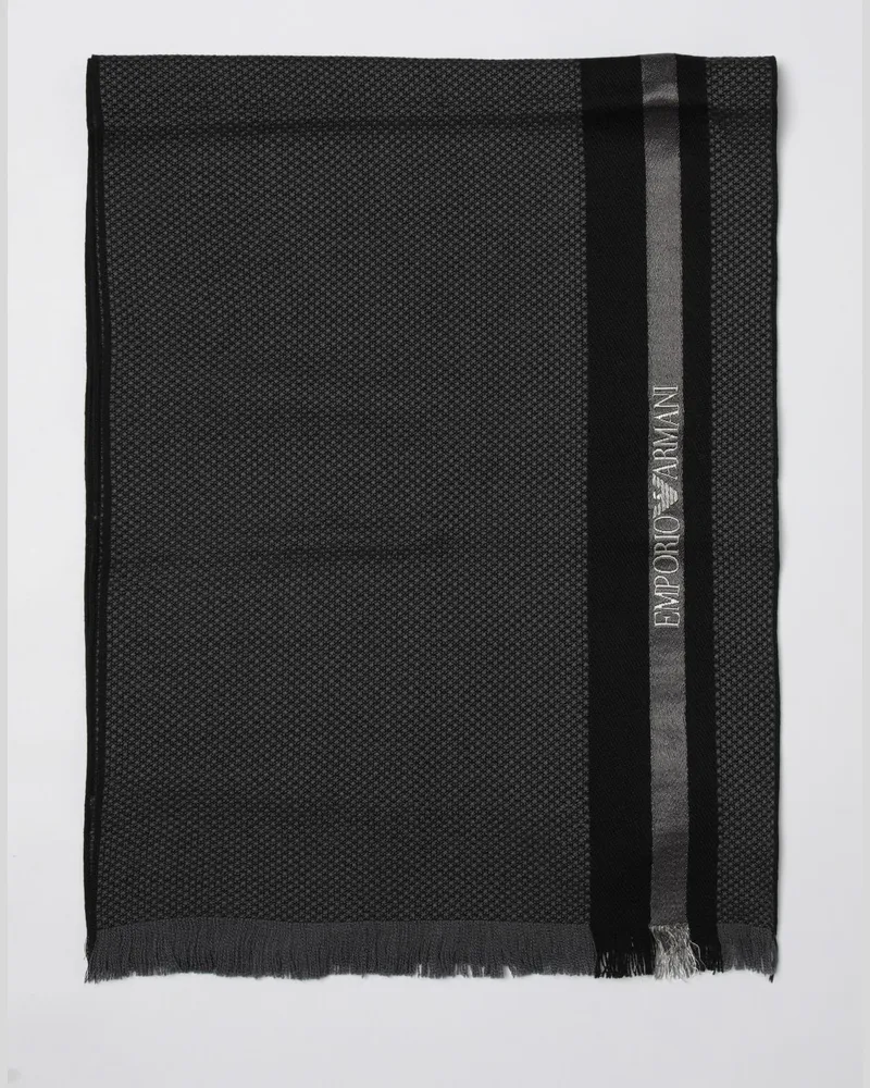 Emporio Armani Schal herren Charcoal