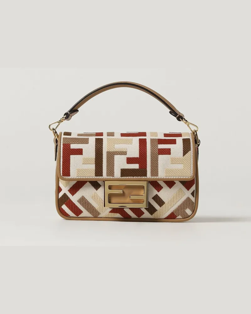 Fendi Schultertasche damen Beige