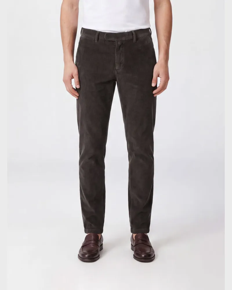 Briglia 1949 Slim-Fit-Chino-Hose von aus Baumwollsamt Earth