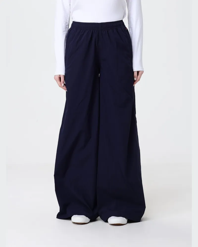 Save The Duck Palazzohose aus technischem Gewebe Blau