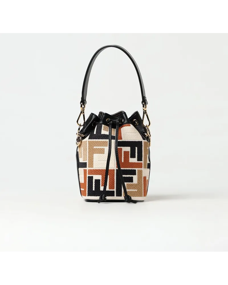 Fendi Schultertasche Beige