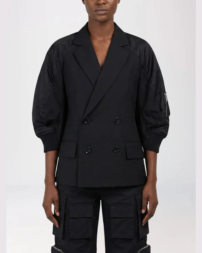 Sacai Blazer damen Schwarz